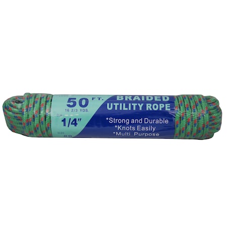 T.W. Evans Cordage Co. 1/4. x 50 ft. Braided Utility Rope 9801